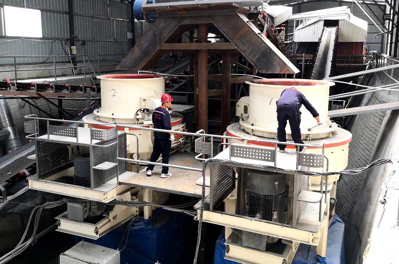 HVI冲击式制砂机现场图